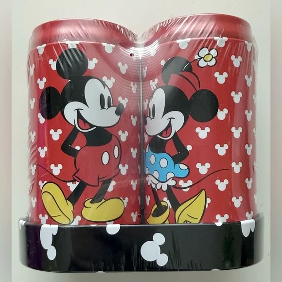 Disney Mickey and Minnie Mouse Salt & Pepper Shakers - Red and Black - Picture 2 of 5